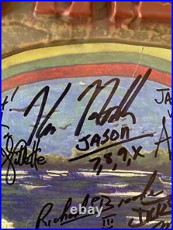 Friday the 13th Crystal Lake Plastic Sign Autographed by 15 Jasons! JSA LOA
