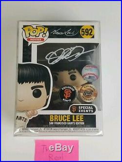 Funko POP Movies! Bruce Lee San Francisco Giants Shannon Lee Signed Autograph