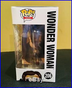 Funko Pop! Justice League Wonder Woman #206 Signed by Autographed Gal Gadot. A+