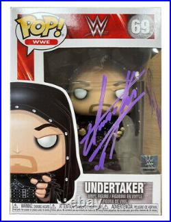 Funko Pop Signed By WWE WWF Star The Undertaker 100% Authentic with COA