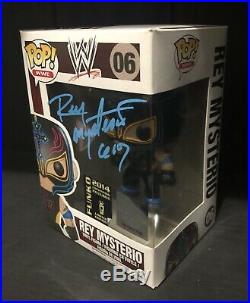 Funko Pop! WWE Rey Mysterio #06 SDCC 2014 Signed/Autograph Certified GRAIL