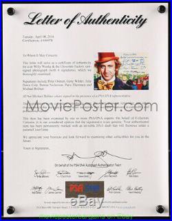GENE WILDER Autographed 12x17 Photo & WILLY WONKA And The Chocolate Factory CAST