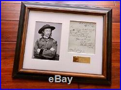 GEORGE CUSTER BAS Scarce Handwritten AUTOGRAPH Letter SIGNED Little Bighorn