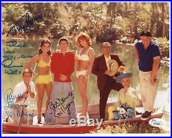 GILLIGAN'S ISLAND HAND SIGNED 8x10 CAST PHOTO SIGNED BY 4 RARE JSA LETTER