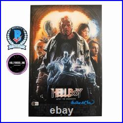GUILLERMO DEL TORO SIGNED AUTOGRAPH 12x18 HELLBOY PHOTO BECKETT-A