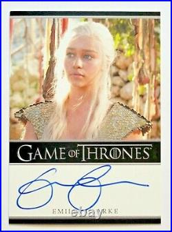 Game of Thrones Emilia Clarke Autographed (INV1007) Limited Edition Gem Mint