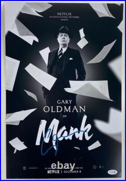 Gary Oldman Signed Autographed'MANK' 12x18 Photo PROOF ACOA Authenticated C