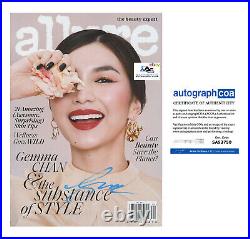 Gemma Chan Autograph Signed Allure Magazine Eternals Marvel Sersi Acoa Coa