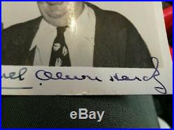 Genuine Signed Stan Laurel & Oliver Hardy Post Card at 1952 Liverpool Empire