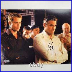 George Clooney signed Ocean's Eleven 11x14 photo autograph Beckett BAS Holo