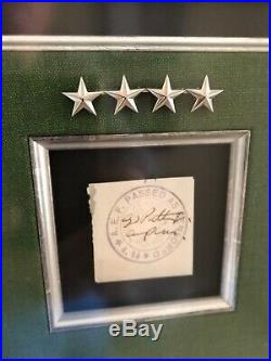 George S. Patton Jr. WWII U. S Army General Autograph Signed Museum Display PSA
