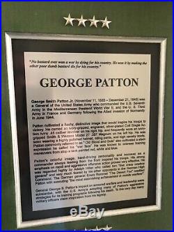 George S. Patton Jr. WWII U. S Army General Autograph Signed Museum Display PSA