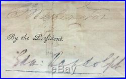 George Washington President Signed Autograph Beckett Bas Authentic