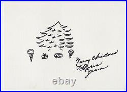 Gloria Jean Child Actor Signed Autograph Sketch Movies W. C. Fields Christmas