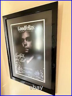 GoodFellas Poster Vintage Henry Hill Autograph Signed Museum Framed 17 x 23 COA