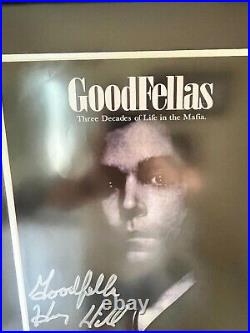 GoodFellas Poster Vintage Henry Hill Autograph Signed Museum Framed 17 x 23 COA