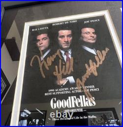 Goodfellas Henry Hill Signed DVD Cover Professionally Framed JSA COA