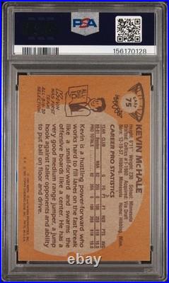 Graded 1981 Topps Kevin McHale #75 Autographed Rookie Card PSA/DNA Auto 10