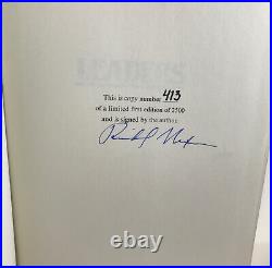 HAND SIGNED! Richard Nixon Numbered FIRST LTD 1ST ED LEATHER 1982 Leaders Book