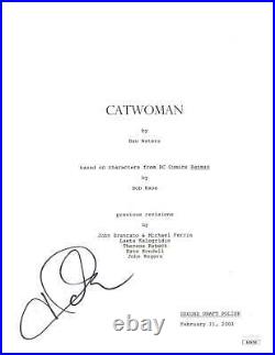 Halle Berry Signed Catwoman Script Cover Autographed JSA COA