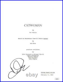 Halle Berry Signed Catwoman Script Cover Autographed JSA COA