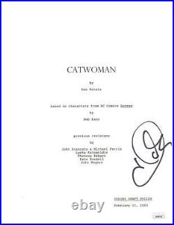 Halle Berry Signed Catwoman Script Cover Autographed JSA COA