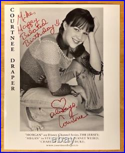 Hand SIGNED Courtnee Draper 8x10 Photo VERY SCARCE Disney Child Actor Autograph