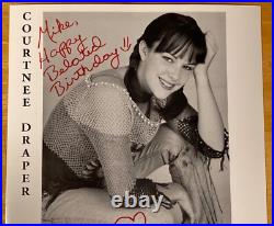 Hand SIGNED Courtnee Draper 8x10 Photo VERY SCARCE Disney Child Actor Autograph