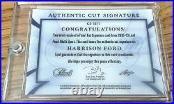 Harrison Ford autograph signed auto 2018 Leaf Pearl Cut Signature 1/2 Star Wars