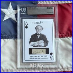Harry Houdini Handwritten Word Cut From An Autograph Letter Signed Beckett BAS
