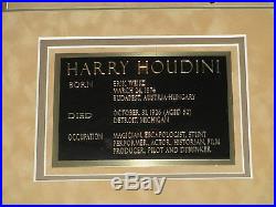 Harry Houdini Oct 6,1924 Signed Vintage 8 x 10 Photo. Psa Full Letter Coa
