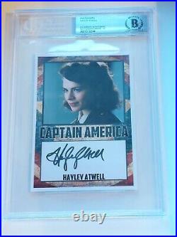 Hayley Atwell Autographed 4x6 Photo Agent Carter! Beckett 10! Pristine Graded