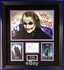 Heath Ledger Authentic Signed The Joker Presentation Aftal#198