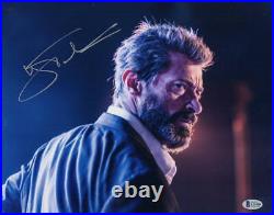 Hugh Jackman Signed 11x14 Metallic Photo X-men Wolverine Logan Autograph Bas A
