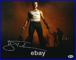 Hugh Jackman Wolverine Signed Autograph 11x14 Photo Bas Beckett 11