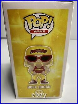 Hulk Hogan #11 Hulkamania Shirt Funko Pop AUTOGRAPHED (bought from beach shop)