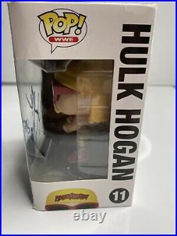 Hulk Hogan #11 Hulkamania Shirt Funko Pop AUTOGRAPHED (bought from beach shop)