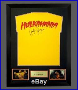 Hulk Hogan Signed WWE Hulkamania Shirt In A Framed With JSA Authenticated Coa