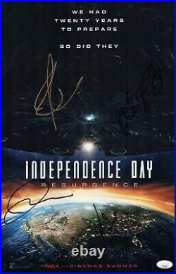 INDEPENDENCE DAY RESURGENCE Cast X4 Signed 11x17 Photo Autograph JSA COA Cert