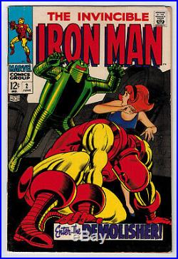 IRON MAN #2 5.5 1ST PAGE STAN LEE AUTOGRAPH SIGNED 1968 OWithW PAGES