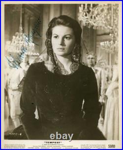 ITALIAN ACTRESS Silvana Mangano (+89) autograph, signed vintage photo