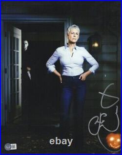 JAMIE LEE CURTIS AUTOGRAPH SIGNED 11X14 PHOTO HALLOWEEN AUTHENTIC BECKETT Framed