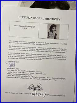 JANICE RULE Autographs Movie Star SIGNED Photograph Picture actor CERTIFIED