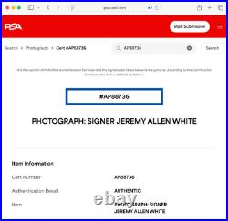 JEREMY ALLEN WHITE SIGNED 11x14 PHOTO PSA DNA AUTOGRAPH SPRINGSTEEN PHOTOSHOOT