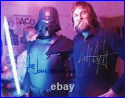JOE JOHNSTON JOHN DYKSTRA DUAL SIGNED 8x10 PHOTO ILM STAR WARS RARE BECKETT BAS