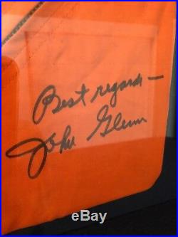 JOHN GLENN Autographed Vintage Signed NASA Flight Suit Museum Framed Display-JSA
