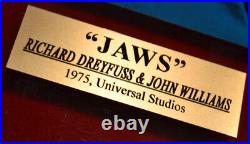 JOHN WILLIAMS & RICHARD DREYFUSS Signed JAWS Autograph, Frame, COA UACC#228, DVD