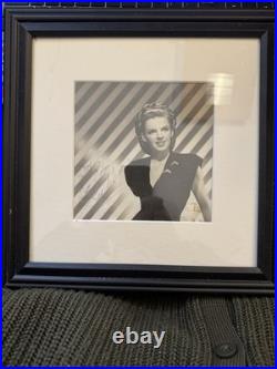 JUDY GARLAND Autographed Photograph 1945-12 X 14 Matted And Framed