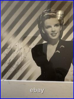 JUDY GARLAND Autographed Photograph 1945-12 X 14 Matted And Framed