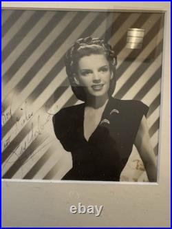JUDY GARLAND Autographed Photograph 1945-12 X 14 Matted And Framed